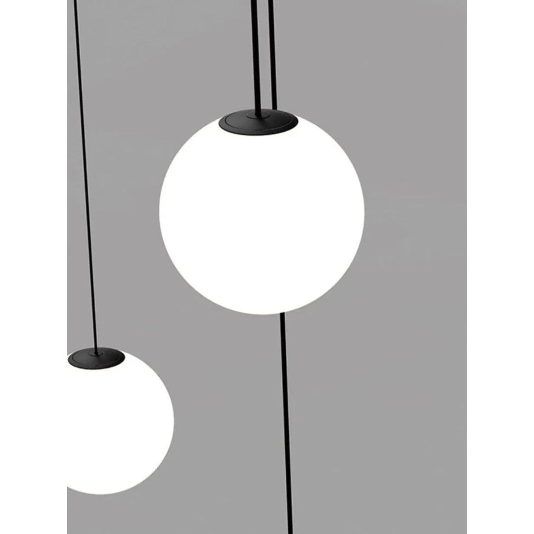 Minimalist Round Glass Pendant Light