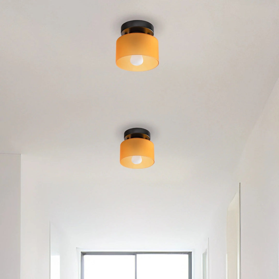 Vintage Fabric Ceiling Light