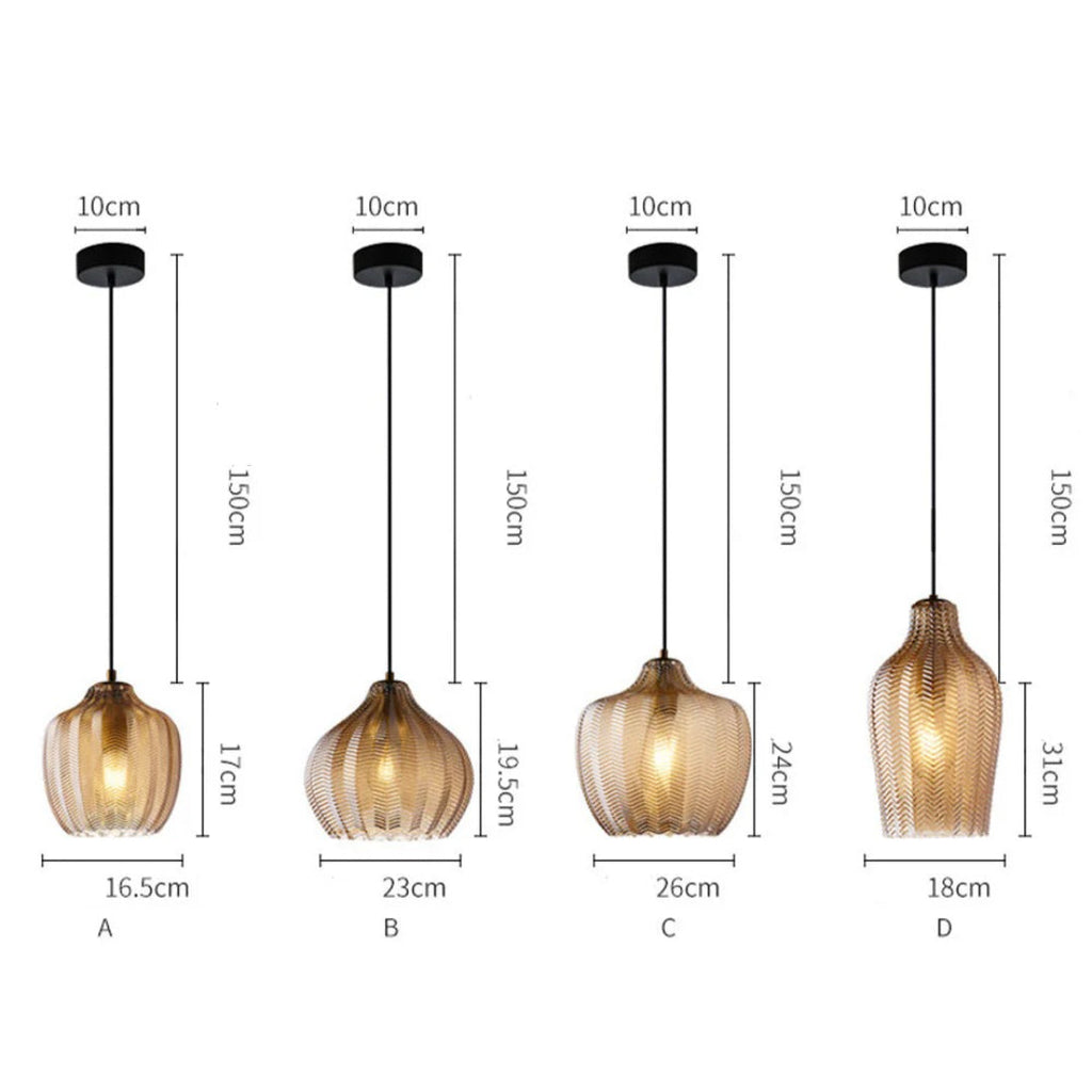 Woven Glass Pendant Light