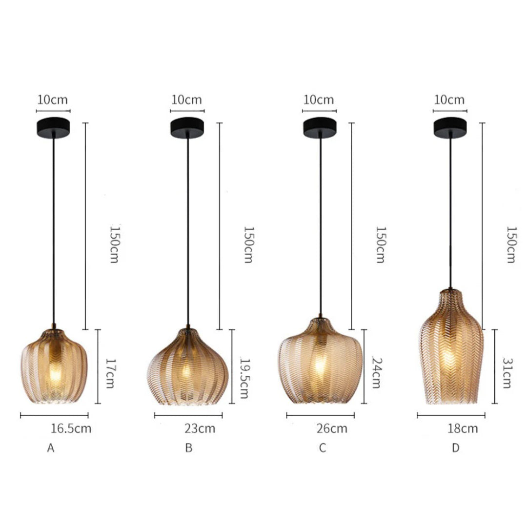 Woven Glass Pendant Light