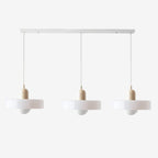 Triple Glass Pendant Lamp – Retro Inspired Colorful Dining Table Design