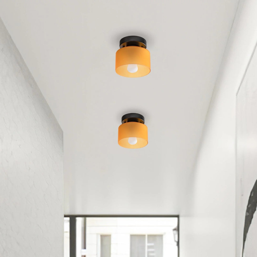 Vintage Fabric Ceiling Light