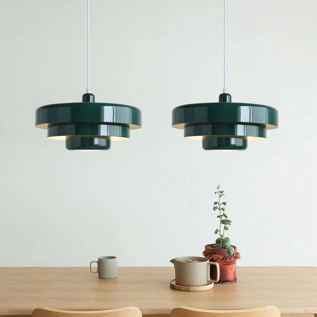 Layered Metal Pendant Light