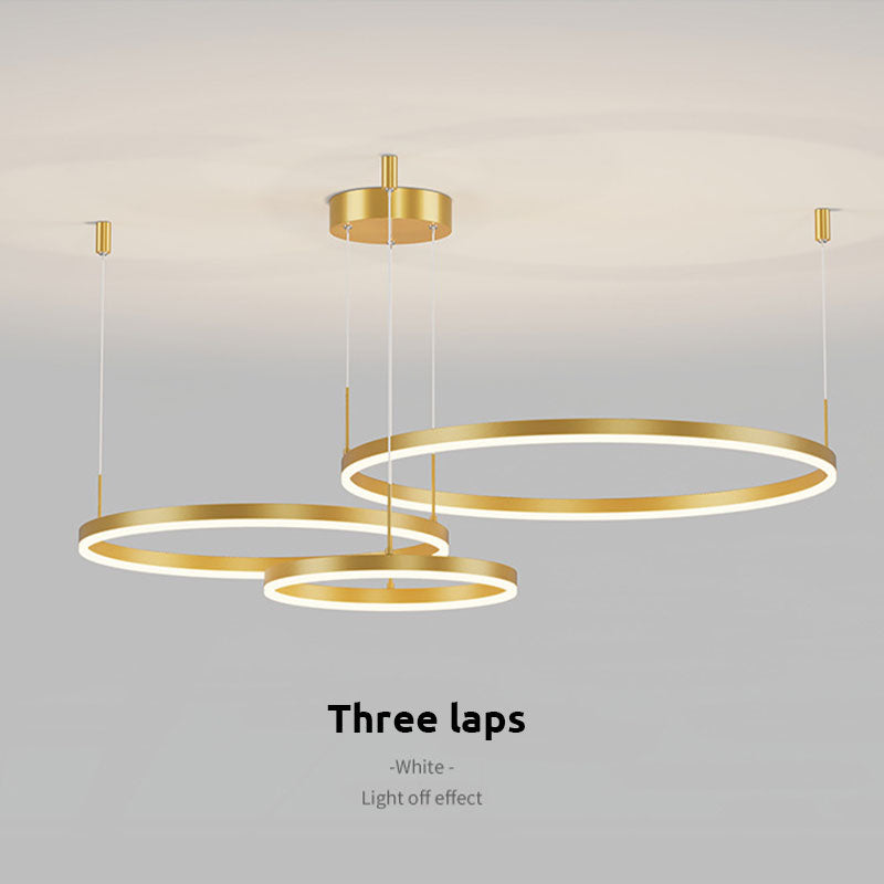 Remi Suspension Anneau Moderne Métal Noir/Doré/Café Salon - Neutralighting