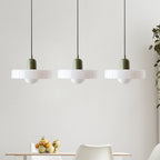 Triple Glass Pendant Lamp – Retro Inspired Colorful Dining Table Design