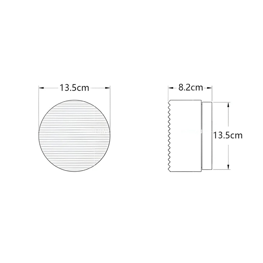 Round Wall Lamp – Amber Glass Minimalist Modern Accent Lighting
