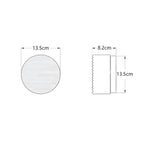 Round Wall Lamp – Amber Glass Minimalist Modern Accent Lighting