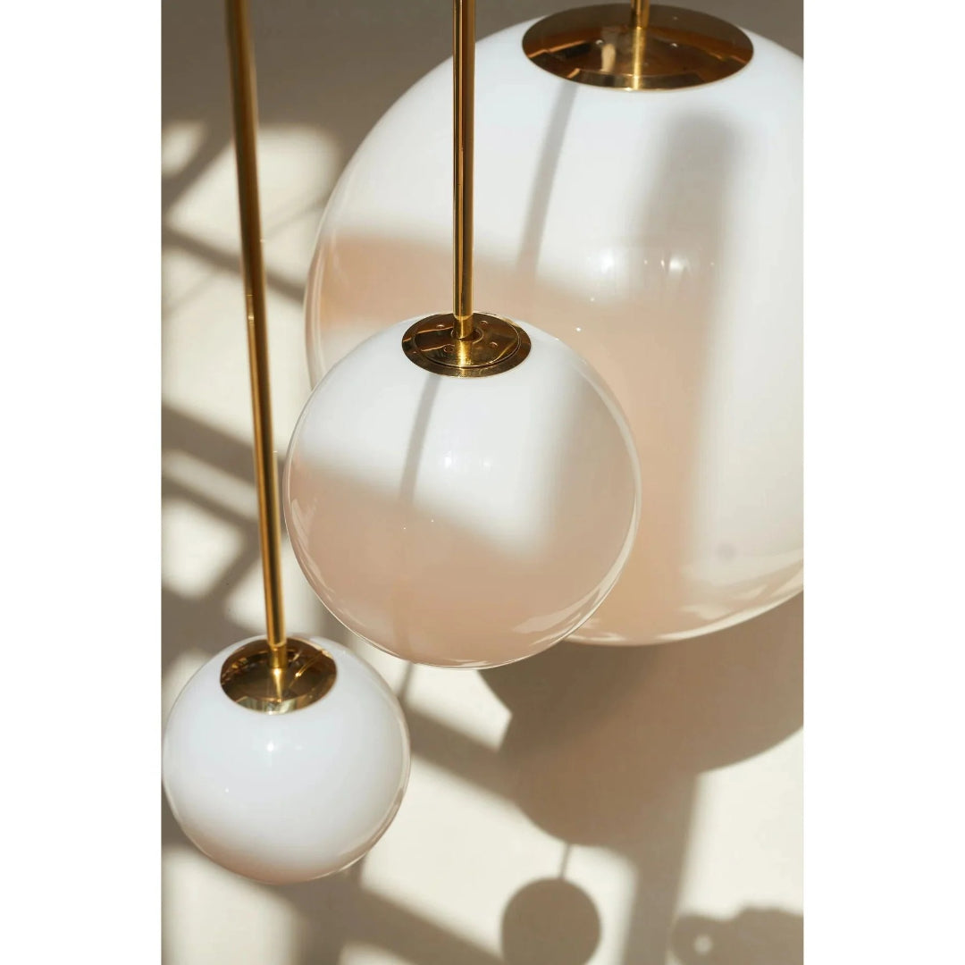 Minimalist Round Glass Pendant Light