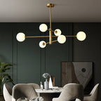 Truva Lustre Bulle Moderne. Cuivre/Verre. Noir/Cuivre. Salon - Neutralighting