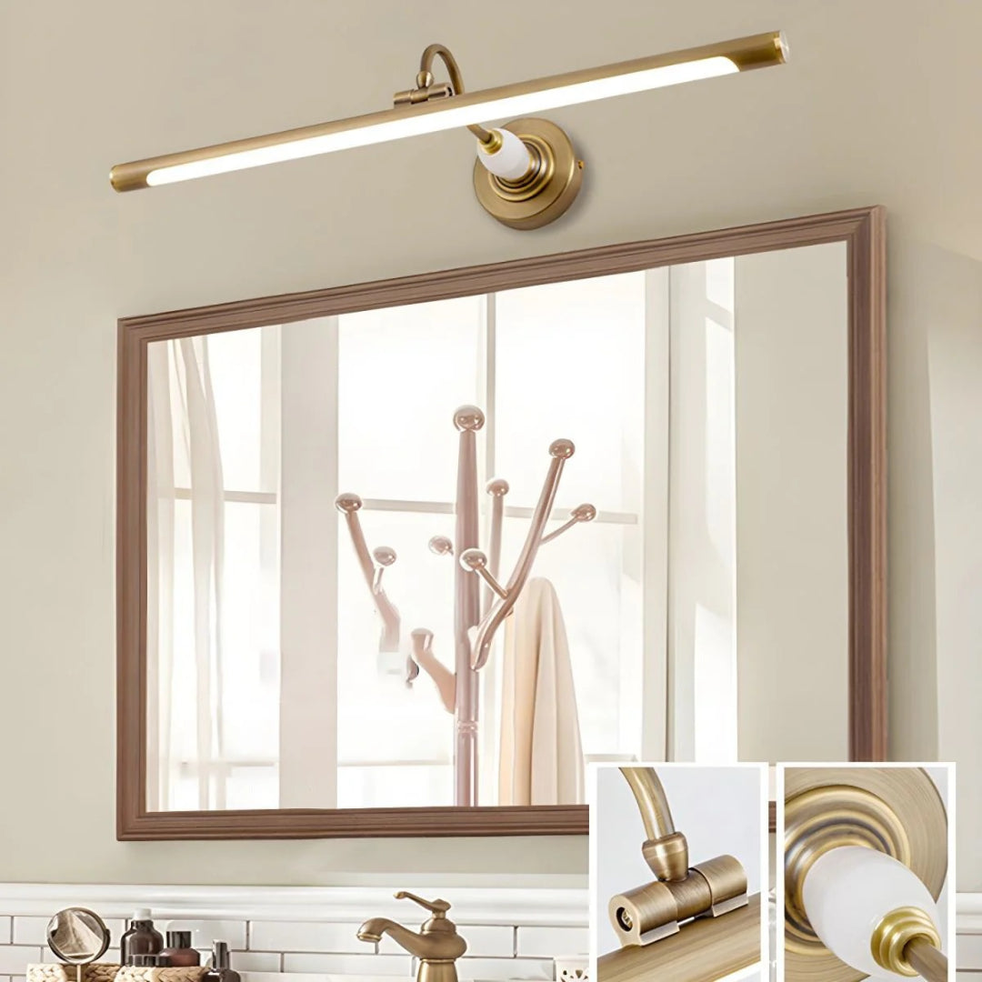 Linear Brass Wall Light