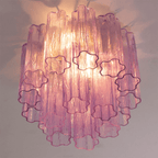 Flush Mount Ceiling Light Murano Glass Metal | Star Shape Cascade Style | Refined Soft Light Diffusion for Interior Spaces