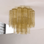 Flush Mount Ceiling Light Murano Glass Metal | Star Shape Cascade Style | Refined Soft Light Diffusion for Interior Spaces