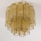 Flush Mount Ceiling Light Murano Glass Metal | Star Shape Cascade Style | Refined Soft Light Diffusion for Interior Spaces