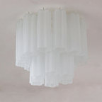 Flush Mount Ceiling Light Murano Glass Metal | Star Shape Cascade Style | Refined Soft Light Diffusion for Interior Spaces