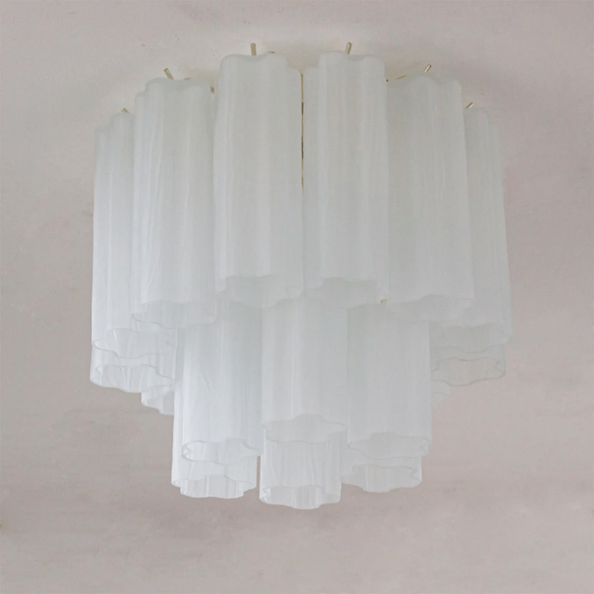 Flush Mount Ceiling Light Murano Glass Metal | Star Shape Cascade Style | Refined Soft Light Diffusion for Interior Spaces
