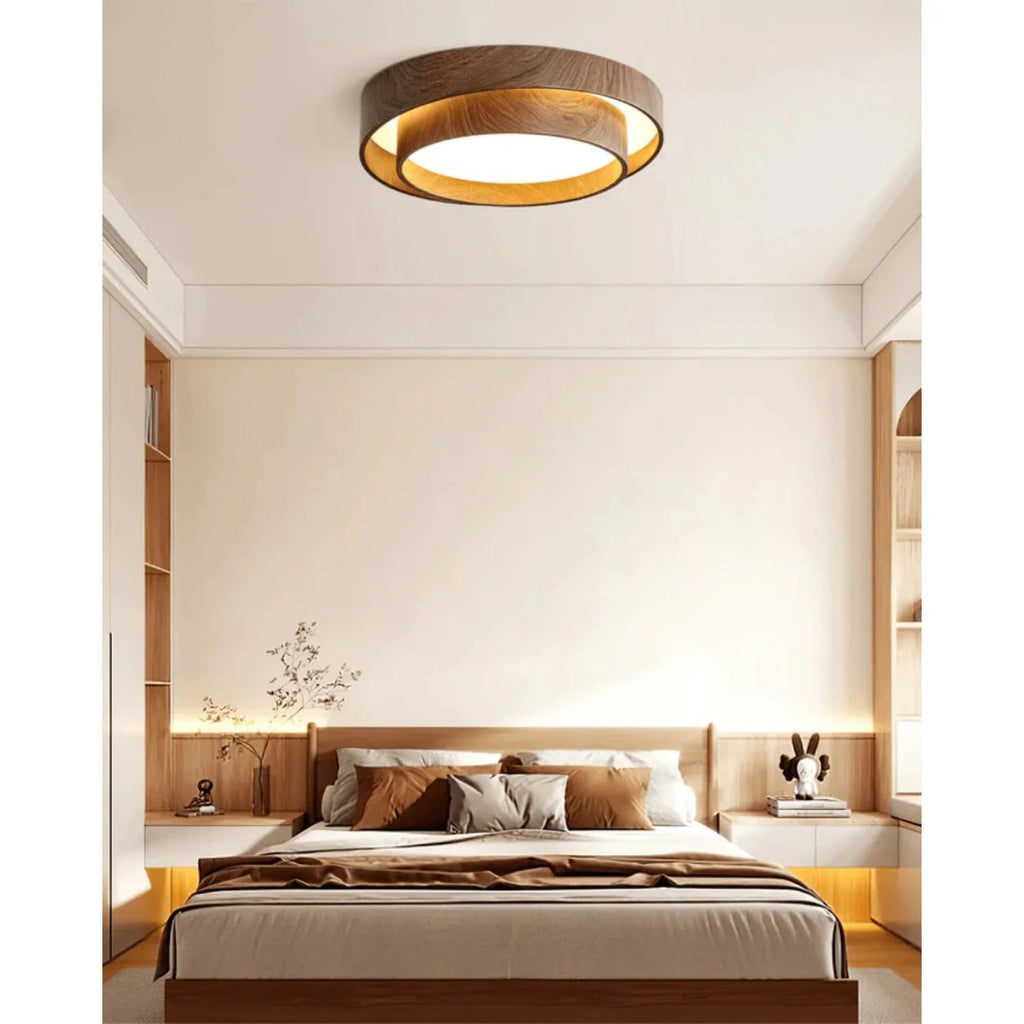 Japandi Wooden Ceiling Light