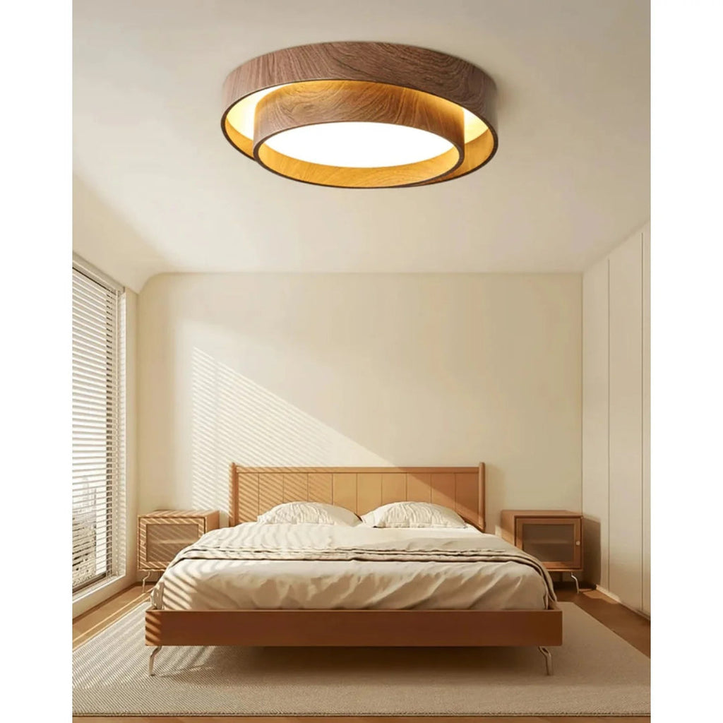 Japandi Wooden Ceiling Light