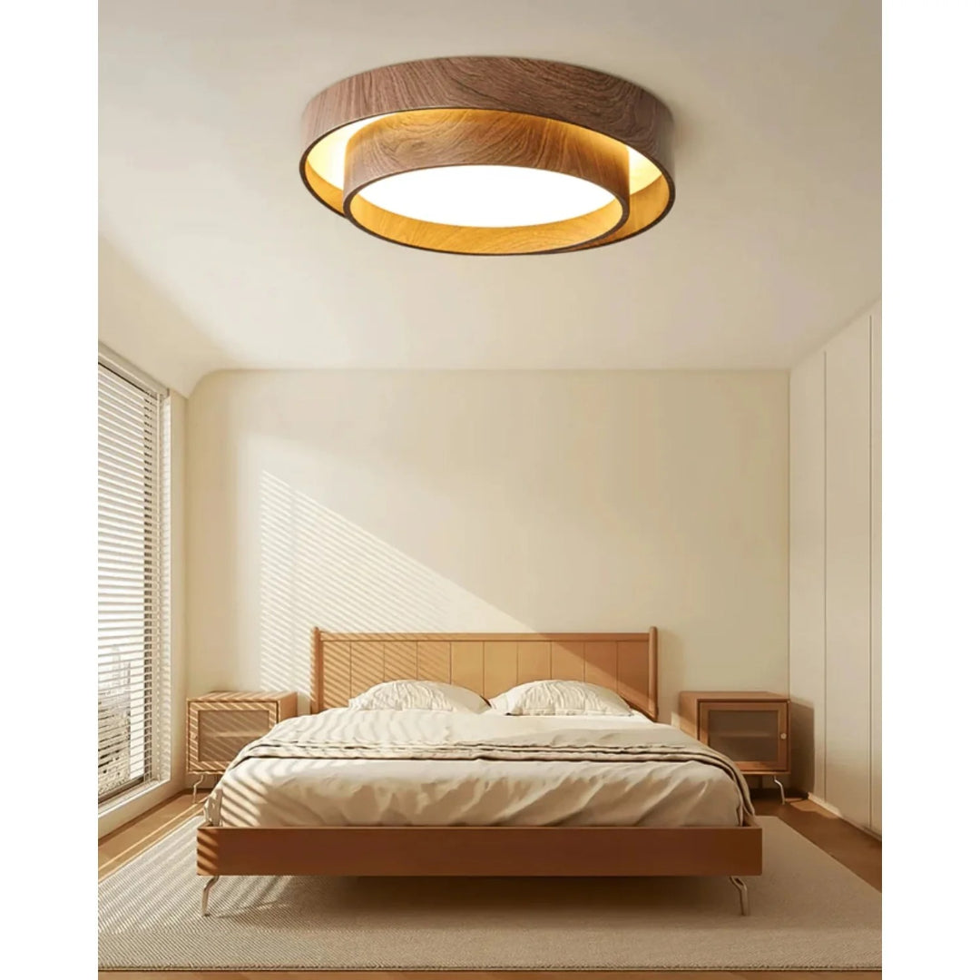 Japandi Wooden Ceiling Light