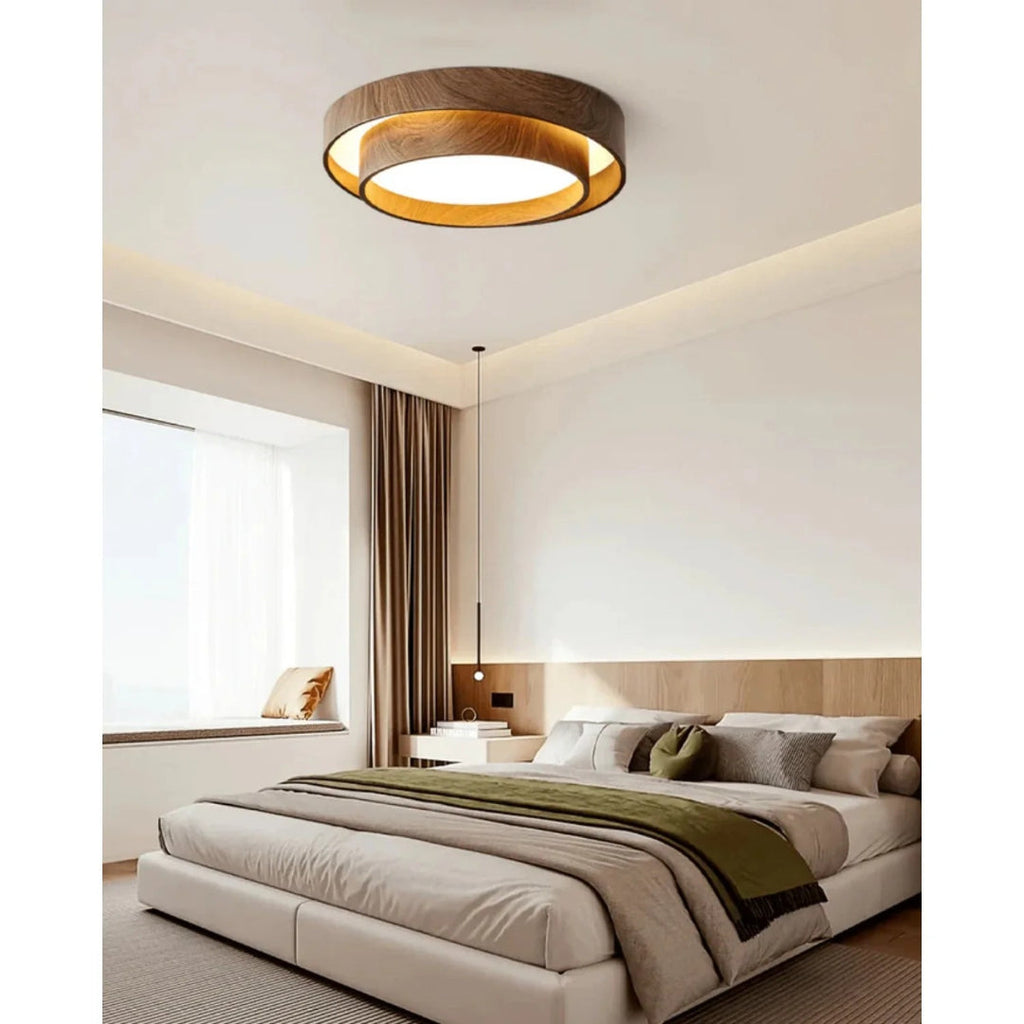 Japandi Wooden Ceiling Light