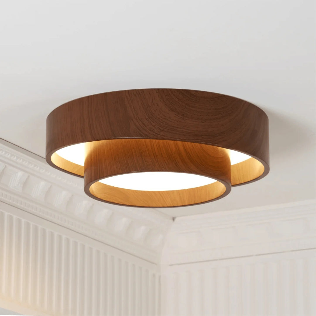 Japandi Wooden Ceiling Light