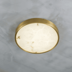 Calista Alabaster Ceiling Light-Neutral Decor