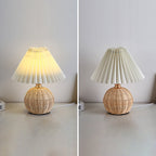 Nordic Rattan Table Lamp