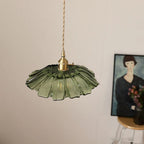 Flower Shaped Glass Pendant Lamp – Sculptural Romantic Warm Glow Design