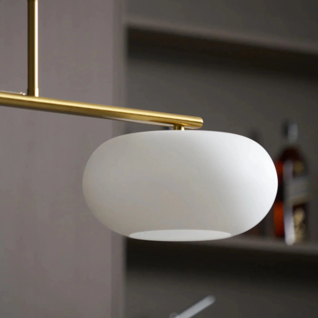 Linear Triple Glass Pendant Light