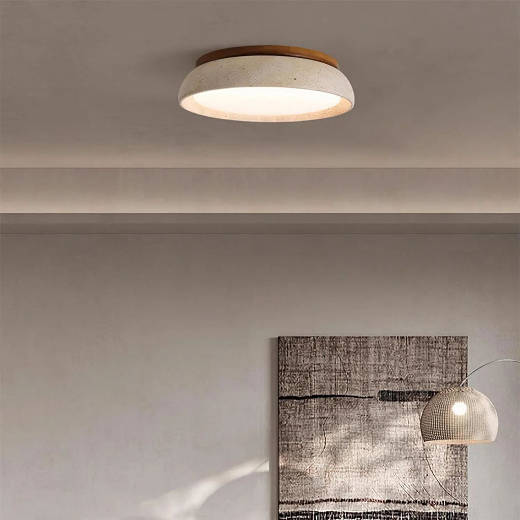Minimalist Ceiling Lamp – Natural Finish Warm Interior Accent Design