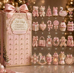 24-day Mini Christmas Calendar with Building Blocks, Unique Designs, Buildable Bricks, Includes Hanging Loops, Festive Countdown