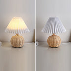 Nordic Rattan Table Lamp