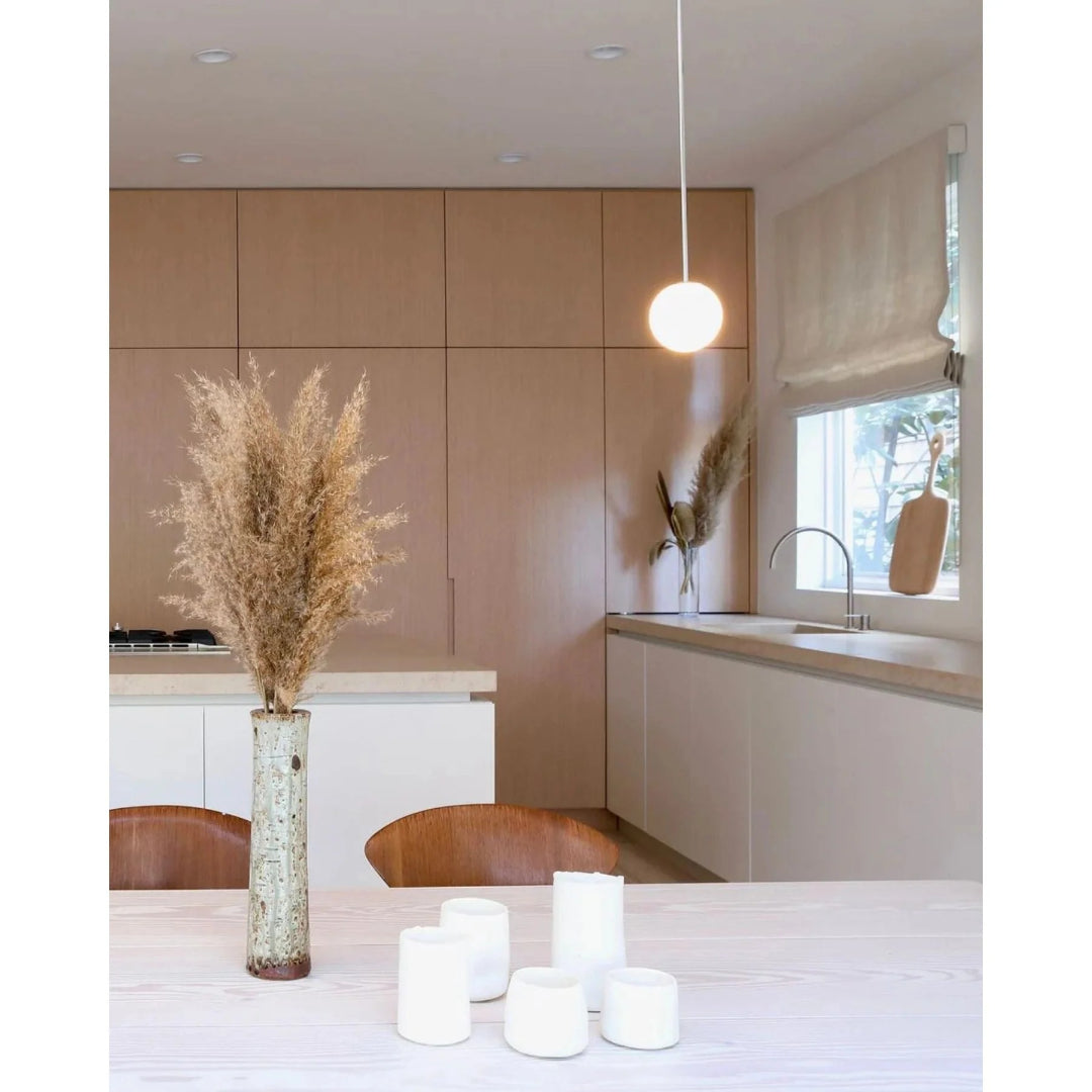 Minimalist Round Glass Pendant Light