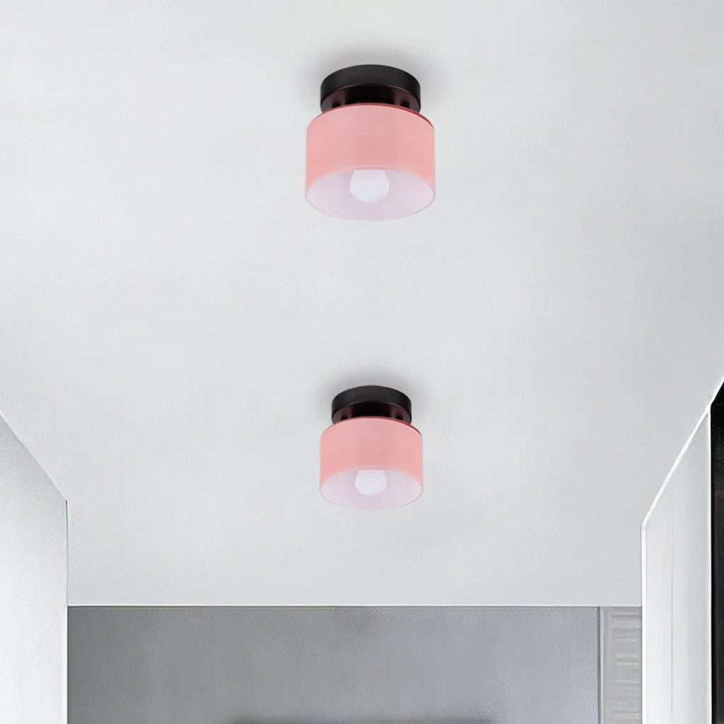 Vintage Fabric Ceiling Light