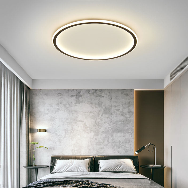 LED Ceiling Light Aluminium and Iron | Minimalist Scandinavian Style | Soft Ambient Glow for Living Spaces and Bedrooms