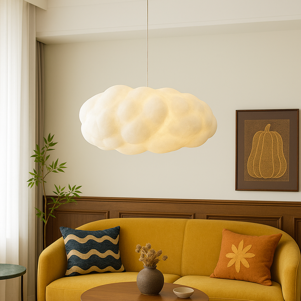 Cloud Shaped Pendant Lamp – Sculptural Floating Design For Modern Interiors