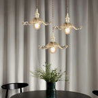 Vintage Floral Glass Pendant Light