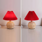 Nordic Rattan Table Lamp