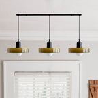 Triple Glass Pendant Lamp – Retro Inspired Colorful Dining Table Design