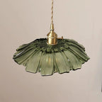 Flower Shaped Glass Pendant Lamp – Sculptural Romantic Warm Glow Design