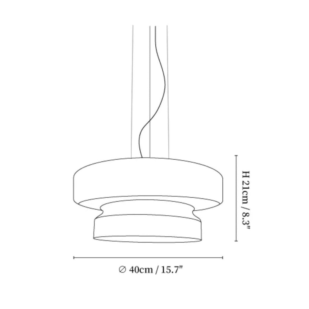 Modern Amber Glass Pendant Light
