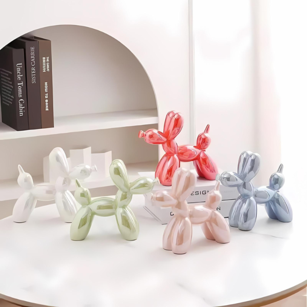 Decorative Ceramic Balloon Dog Statue