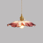 Flower Shaped Glass Pendant Lamp – Sculptural Romantic Warm Glow Design