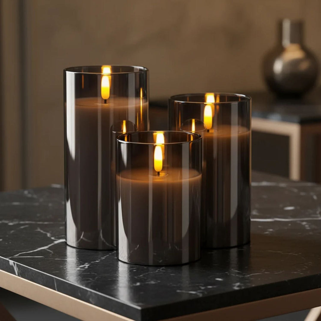 Flameless LED Candles – Battery Powered With Timer For Safe Ambient Decor