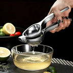 Citrus Press Stainless Steel | Manual Hand Juicer for Lemons and Limes | Dishwasher Safe Design for Easy Cleaning