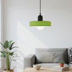 Bauhaus Colored Glass Pendant Lamp – Geometric Stacked Suspension Light