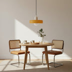 Bauhaus Colored Glass Pendant Lamp – Geometric Stacked Suspension Light