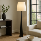 Lysenne – Scandinavian Floor Lamp with Fabric Shade