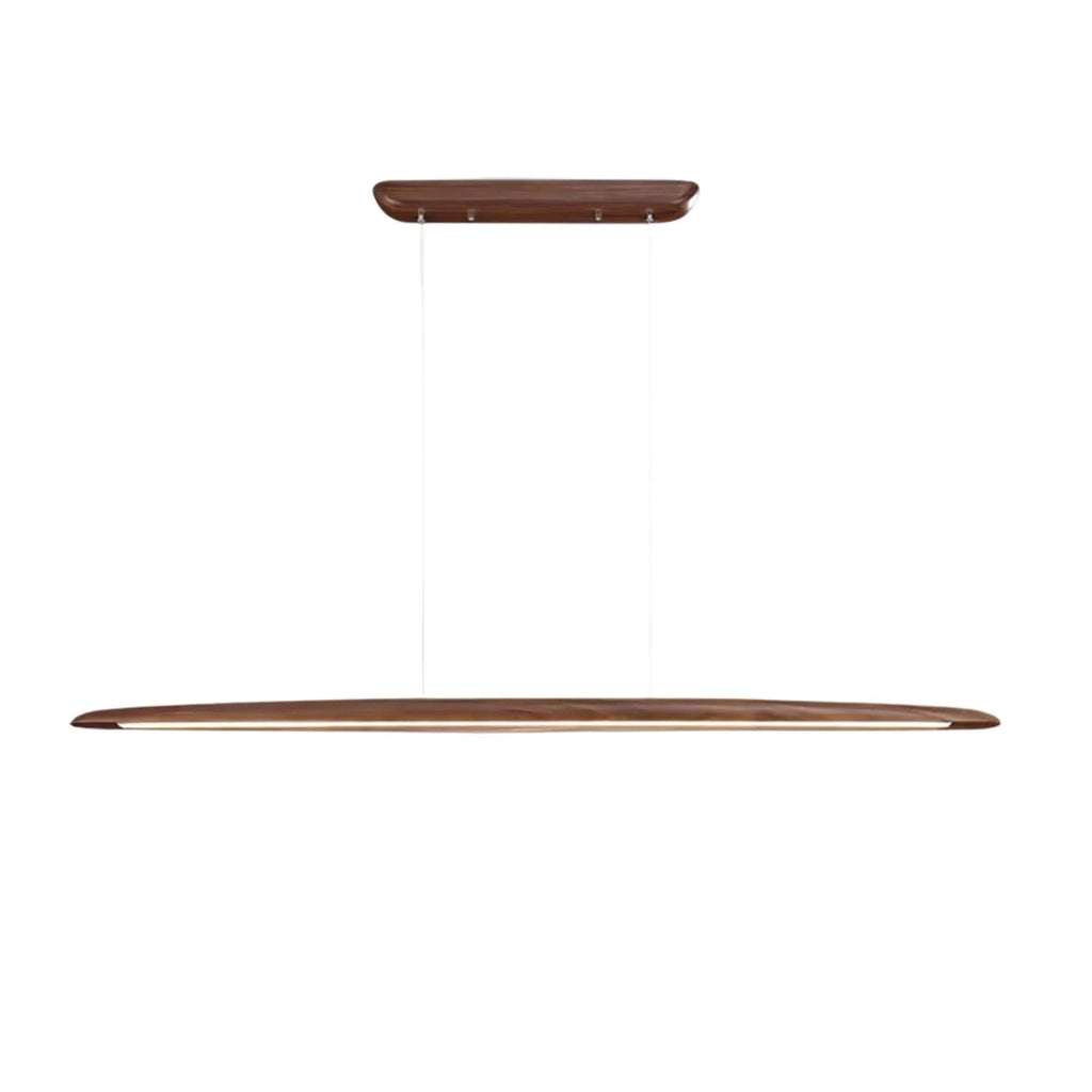 Japandi Wooden Linear Pendant Light
