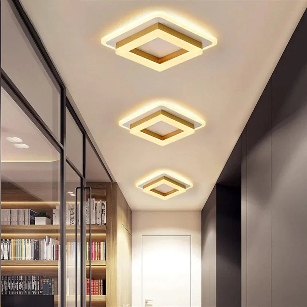 Scandinavian Square LED Ceiling Light
