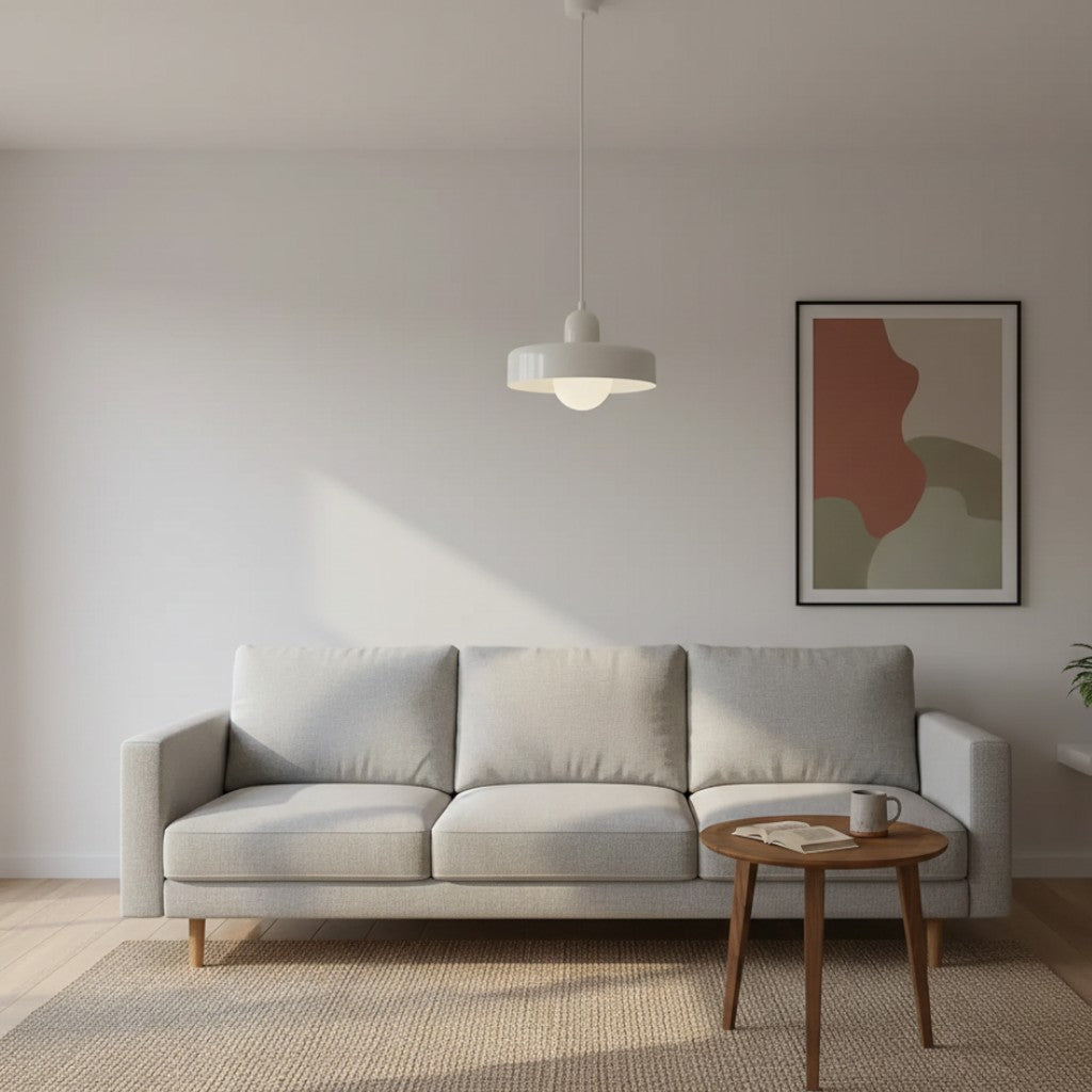 Bauhaus Colored Glass Pendant Lamp – Geometric Stacked Suspension Light